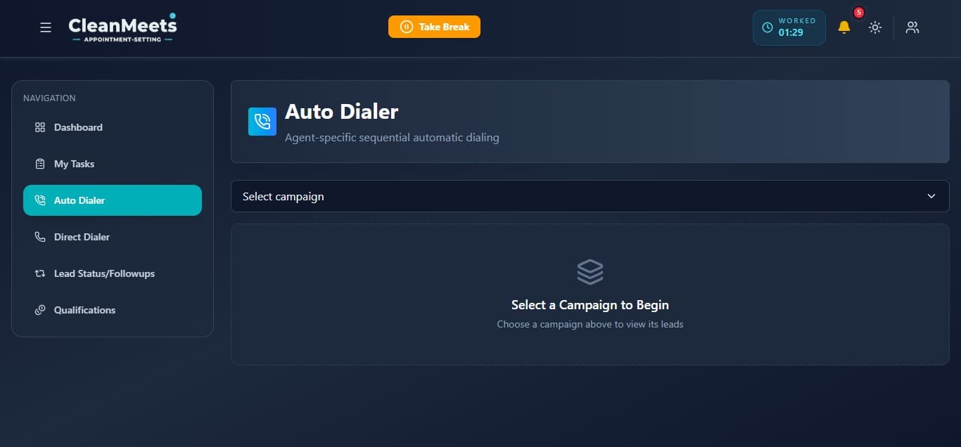 CleanMeets Professional CRM Dashboard 4